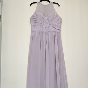 Lavender bridesmaid dress from David's bridal